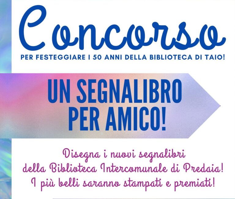 Scopri di più sull'articolo Concorso “Un segnalibro per amico” | fino al 19 luglio 2024