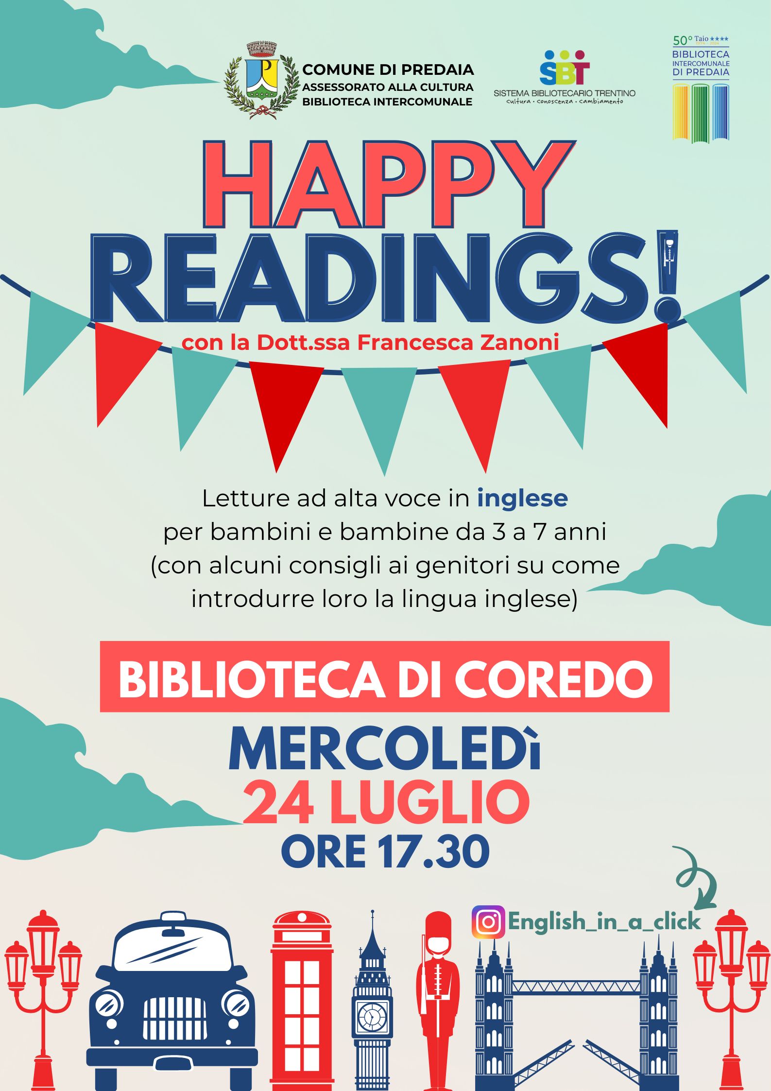 Scopri di più sull'articolo “HAPPY READINGS!” Coredo | 24 luglio 2024