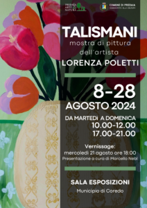 Scopri di più sull'articolo “Talismani” di Lorenza Poletti | 8-28 agosto 2024